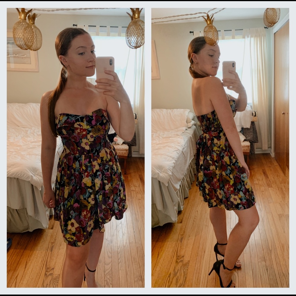 Betsey Johnson Strapless Cocktail Summer Dress